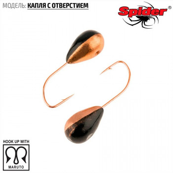 Мормышка Spider Капля с отверстием 4,5 мм 1,25 г 121